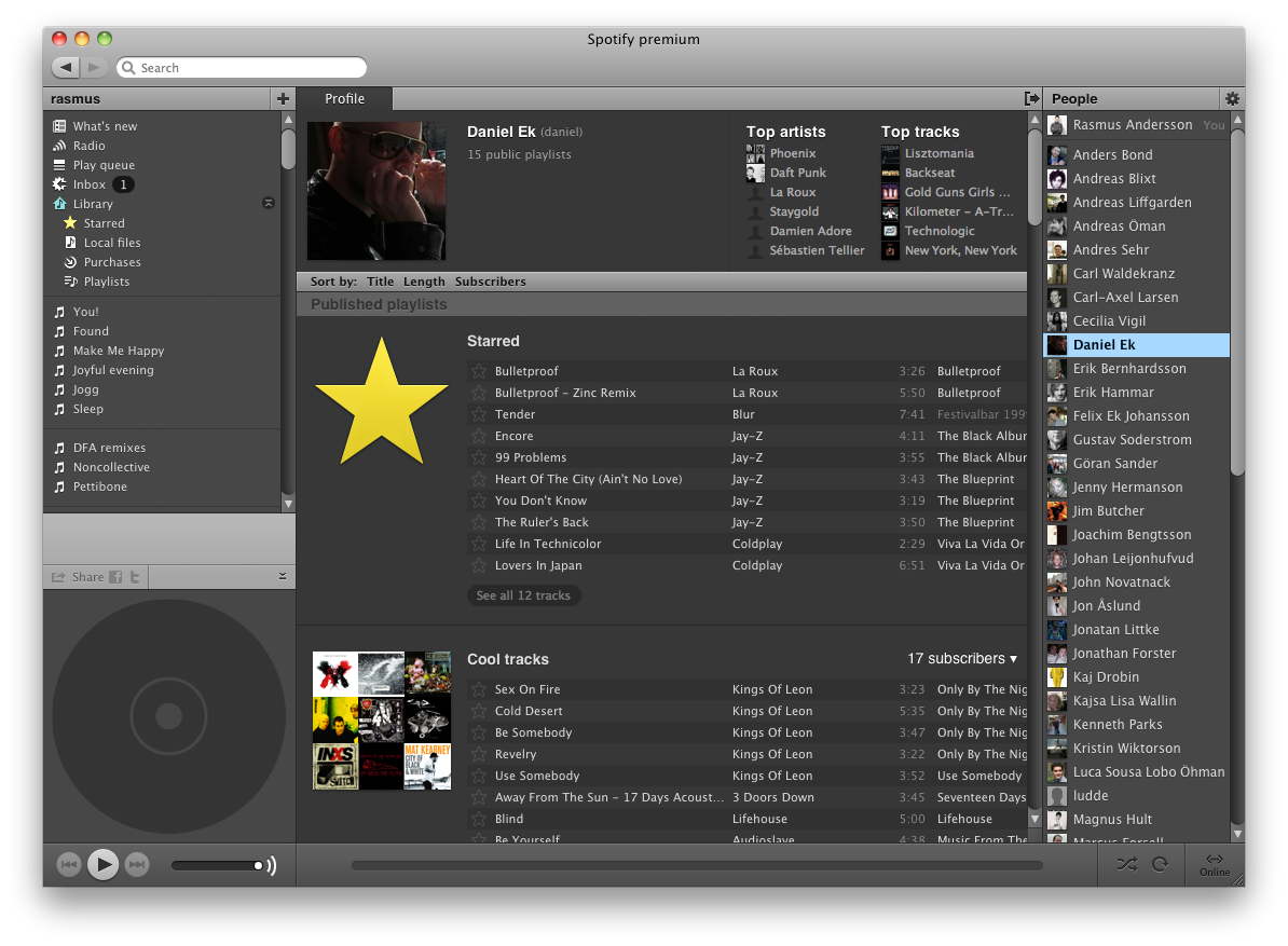 spotify-Profil