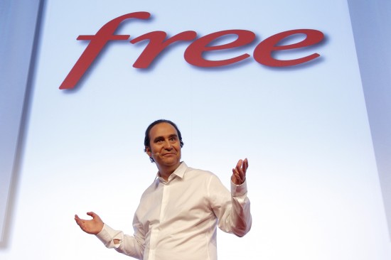 Xavier Niel, founder of French broadband Internet provider Iliad, speaks during a news conference to launch Iliad long-awaited mobile service in Paris