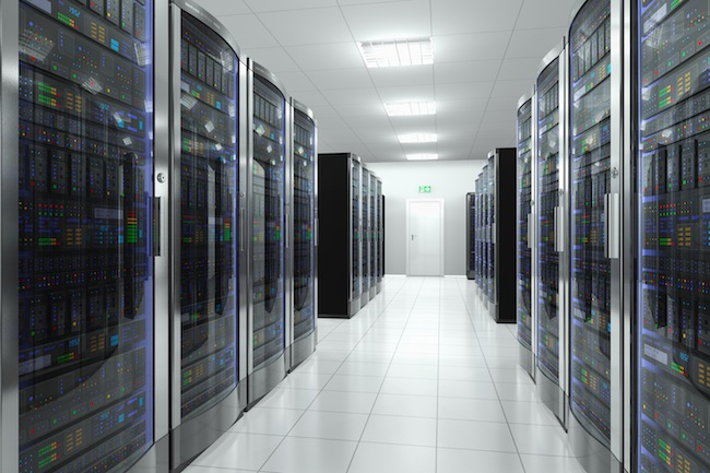 Server room in datacenter