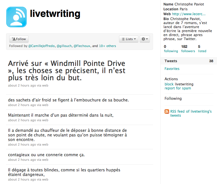 live-twriting