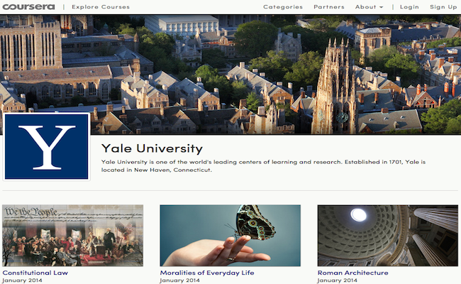 Coursera Yale Courses